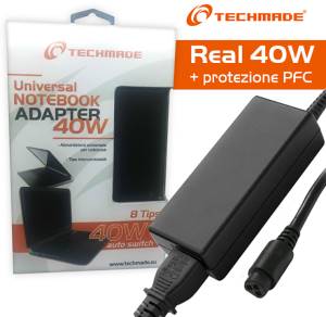 Techmade Alimentatore Universale Notebook 40Watt 8 tips