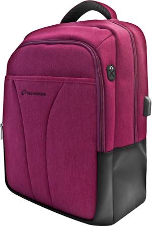 Techmade Zaino TechBag-T-PUper Notebook 15,6" con porta USB Purple