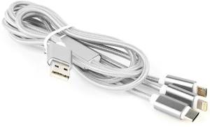 Techmade Gembird Cavo USB Ricarica 3in1 1m Silver