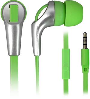 Techmade Auricolari con Tasto Funzione TM-IP002 Green