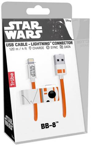 Tribe Cavo MFi Lightning iPhone 1.2m Star Wars BB-8