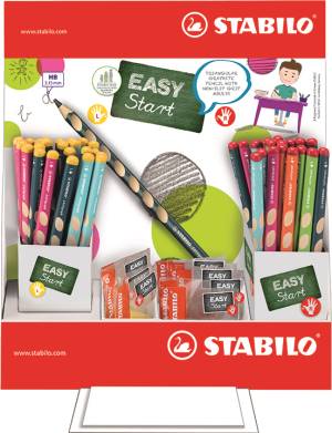 Stabilo Matite EASYgraph Espositore 72pz grad. HB + 12 Temperamatite