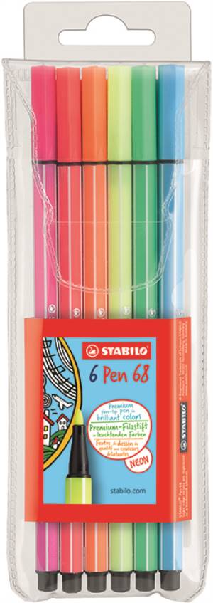 Stabilo Pennarelli Pen 68 Neon 6pz