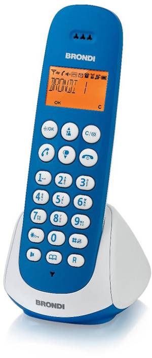 Telefono Cordless Brondi Adara Azzurro/Bianco